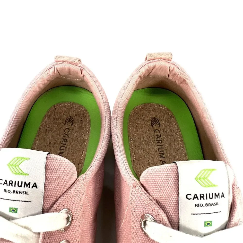 Cariuma OCA Low Pink Rose Canvas Sneakers Shoes Unisex Sz Womens 11, Mens 9.5